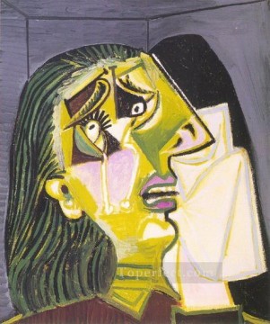 La femme qui pleure 10 1937 Cubismo Pinturas al óleo
